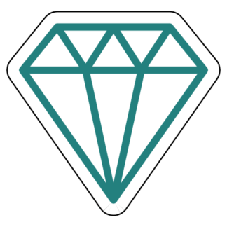 Diamond Sticker (Turquoise)